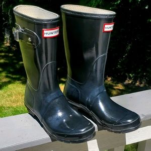 Hunter Original Short Black Rainboots